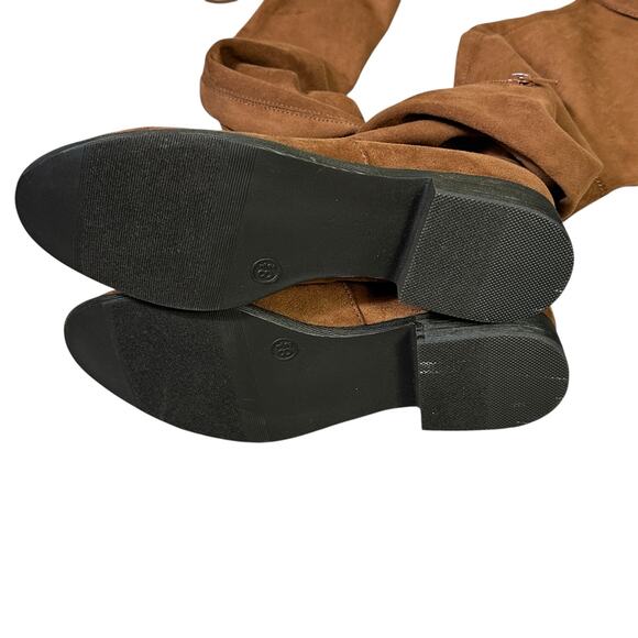 NWT A New Day Over The Knee Boots Womens 8.5 Brown 1.5" Heel Tall Chic Fall - Picture 3 of 9